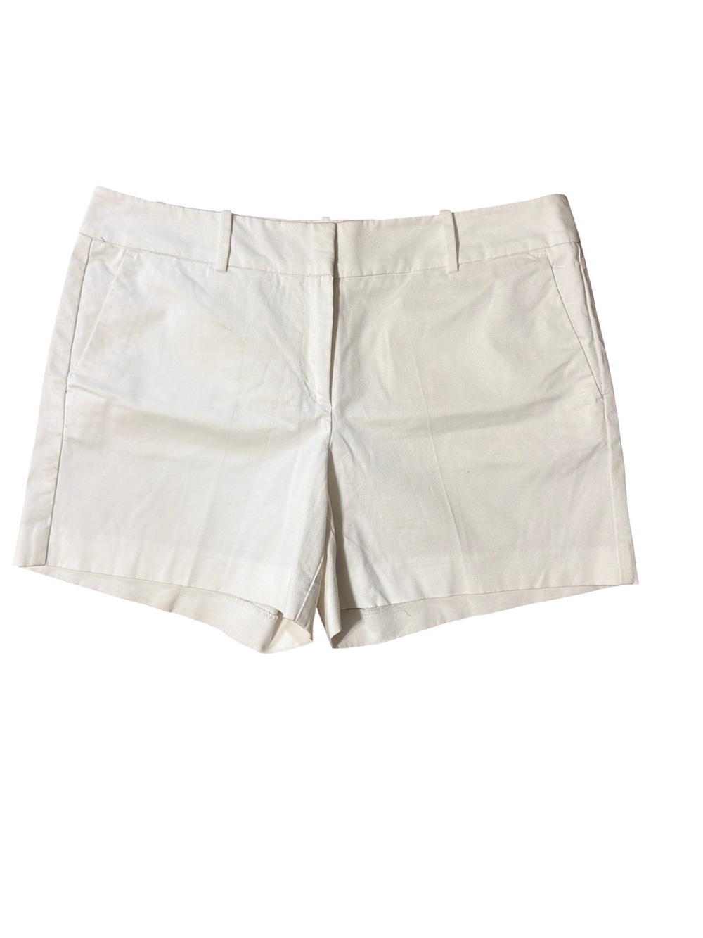 Ann Taylor White Tailored Bermuda Shorts Size 10